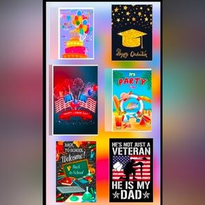 (6)GARDEN YARD FLAG SET Double Sided 12 x 18 Inch,NEW